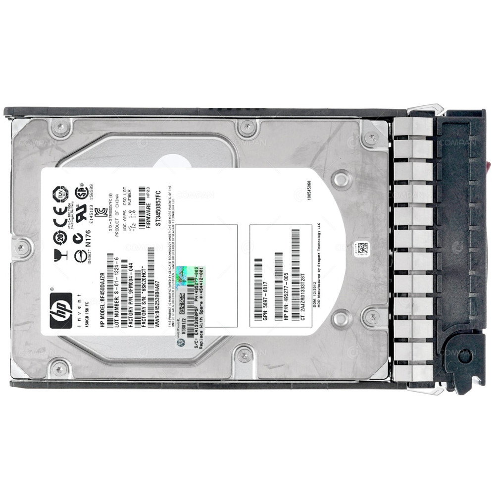 454412-001 HP HDD 450GB 15K FC 4G 3.5" LFF HOT-SWAP FOR EVA
